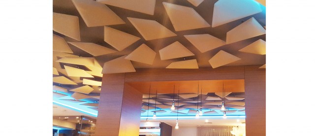 BAFFLE SOUND ABSORBING CEILING SYSTEM